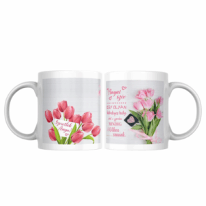 "Szeretlek Anya!" Tulipános Bögre – Örök Tavasz Ajándékba!