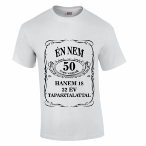 50 Év Tapasztalat Póló – 18 Plusz 32!