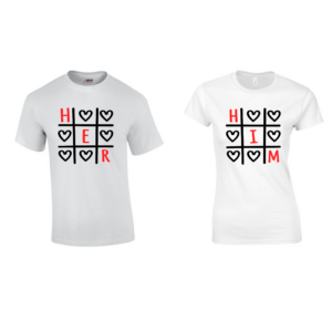 HER & HIM – Szívamőba páros póló