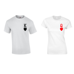 King & Queen páros póló