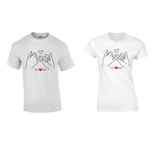 Összetartozás Páros Póló – Romantikus Ajándék Pároknak